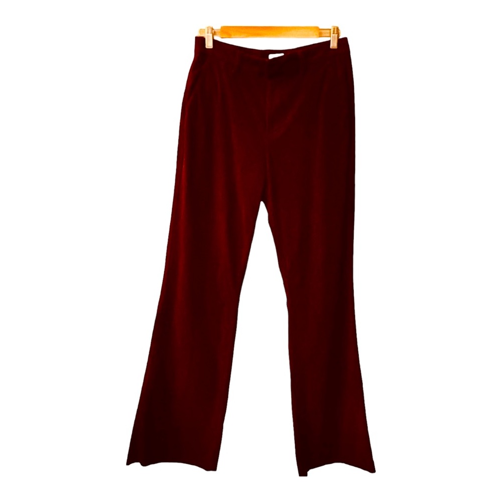 Outerknown Corduroy Trouser pants burgundy Organic Cotton belt loops wide leg 8